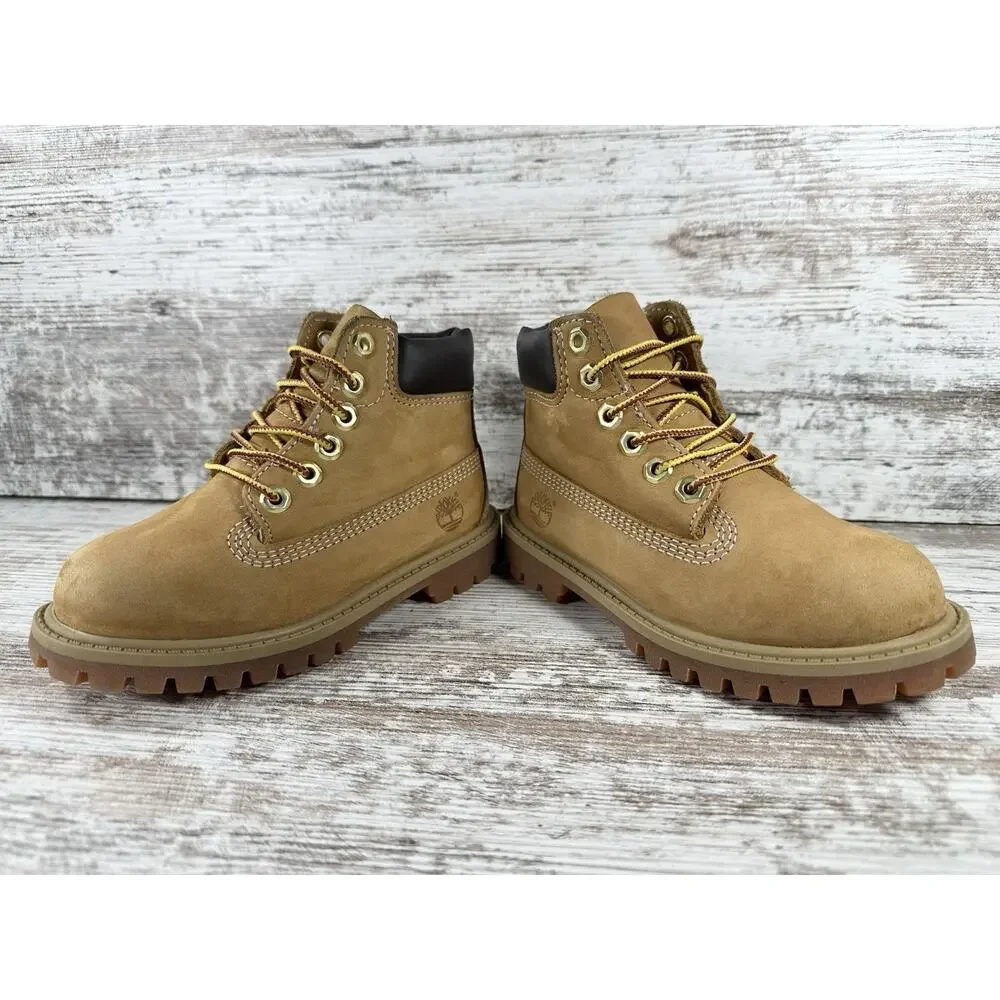 Toddler Timberland Premium Wheat Nubuck Boots Sz 9.5M